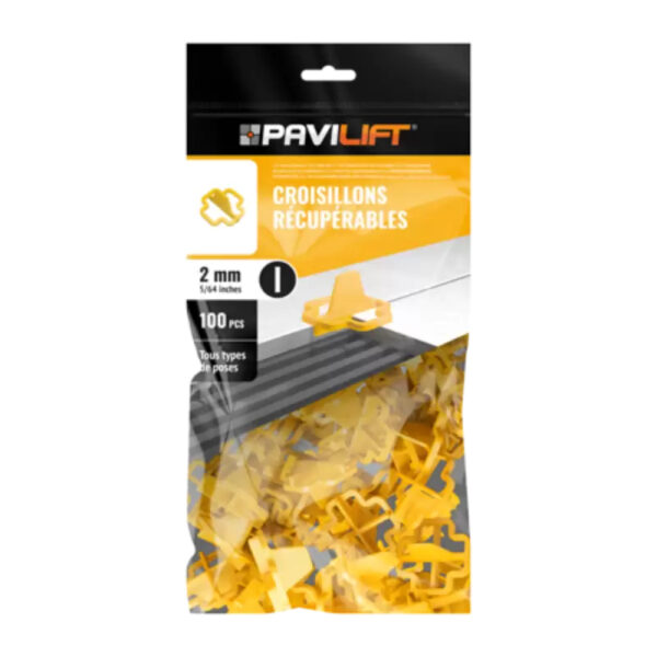 REC2IS100 SACHET DE 100 CROISILLONS PAVILIFT RECUPERABLES 2MM/I