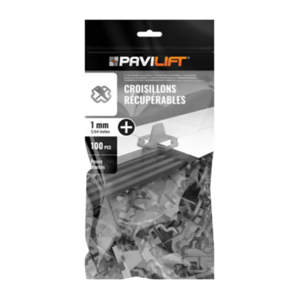 REC1IS100 SACHET DE 100 CROISILLONS PAVILIFT RECUPERABLES 1MM/I