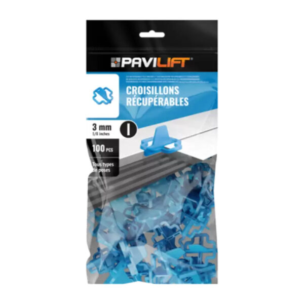 REC3IS100 SACHET DE 100 CROISILLONS PAVILIFT RECUPERABLES 3MM/I