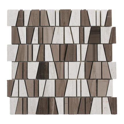 MOSAIC MATINTER 30,4X30 MARBRE MARQUINA NOIR/BLANC